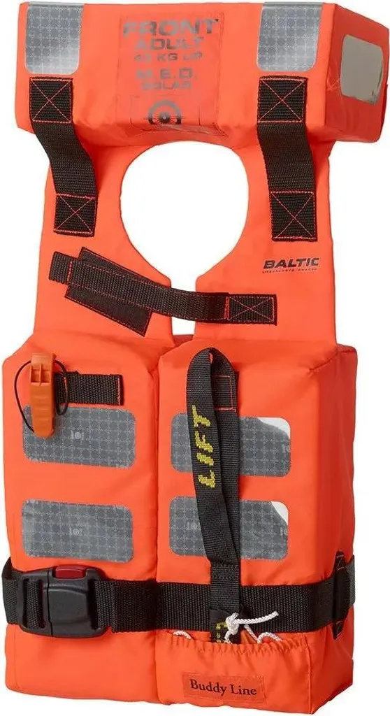 Gilet sauvetage Baltic Mk3 Orange >43kg : sécurité garantie en mer agitée