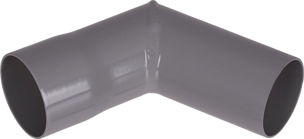 Renoplast Aluminium Dachrinnensystem R50, Fallrohrbögen, Ecke 87°, DN 40 mm, Grau