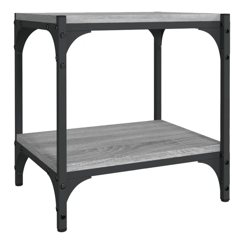 Supporto Console e TV 40cm Grigio Sonoma - Struttura in Acciaio Robusta