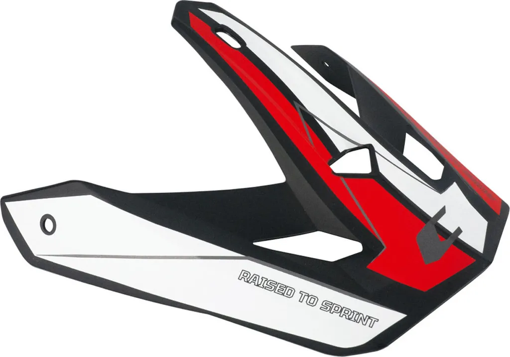 Visière Noire et Rouge pour Casque CGM 155G RUSH Jet - Écran Rechange