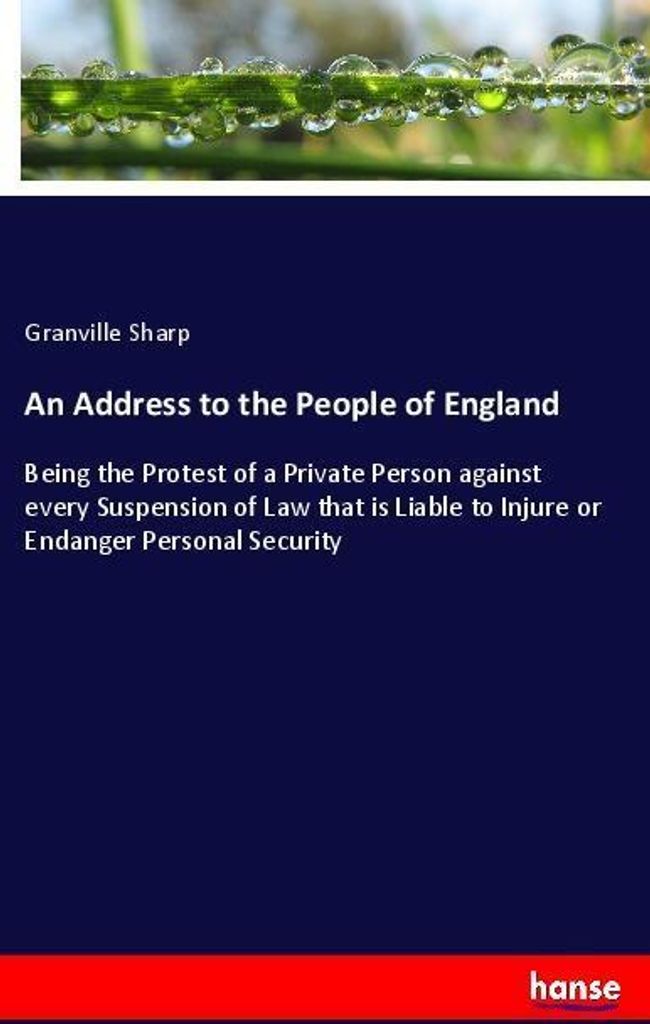 An Address to the People of England