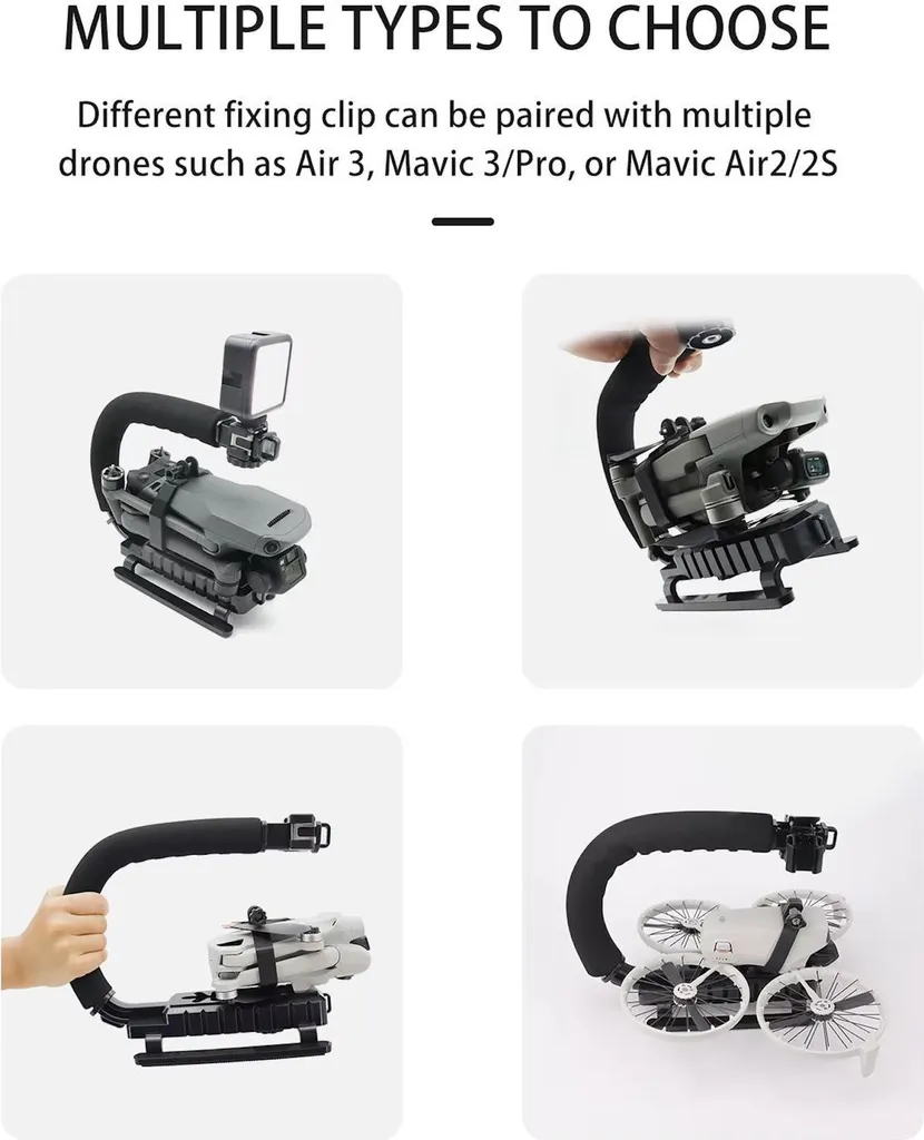 Support de Vue au Sol pour DJI Flip Kit de Stabilisation Extension Manuelle