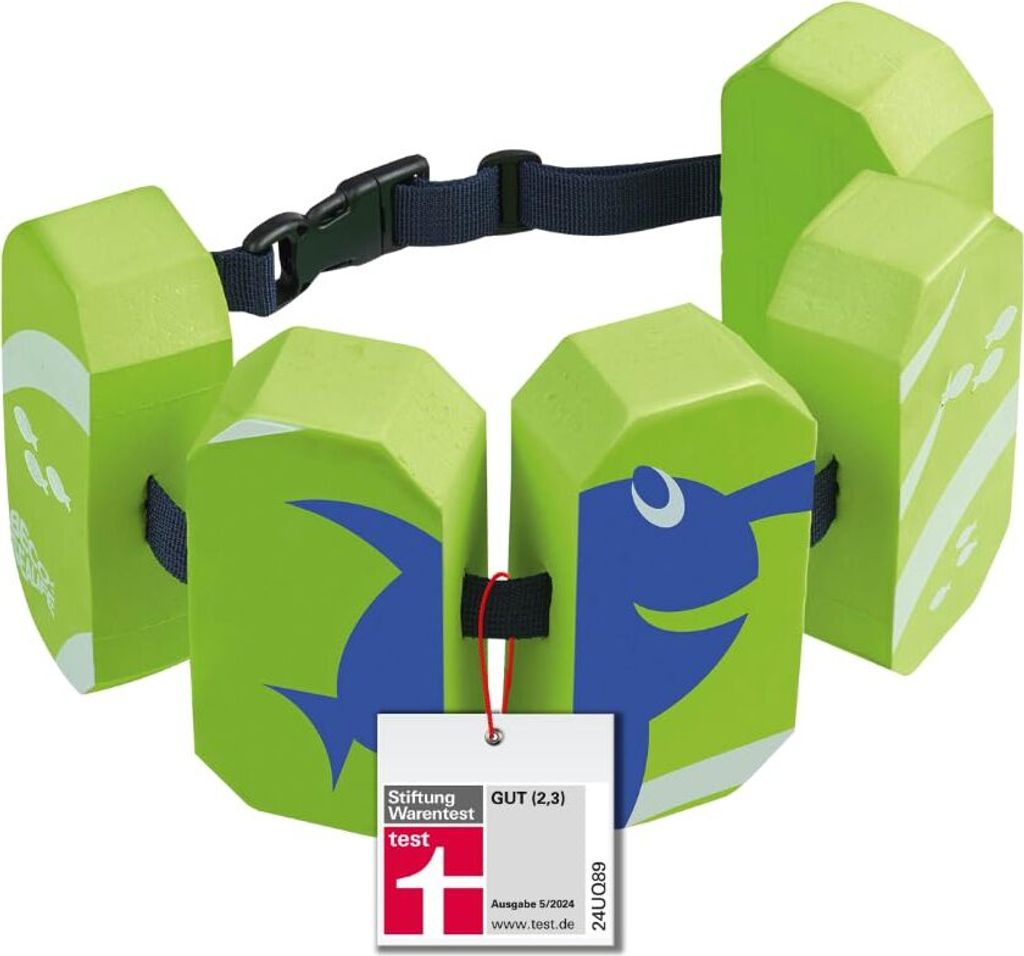 Schwimmgürtel 5Pads Sealife grün, 2-6 Schwimmgürtel