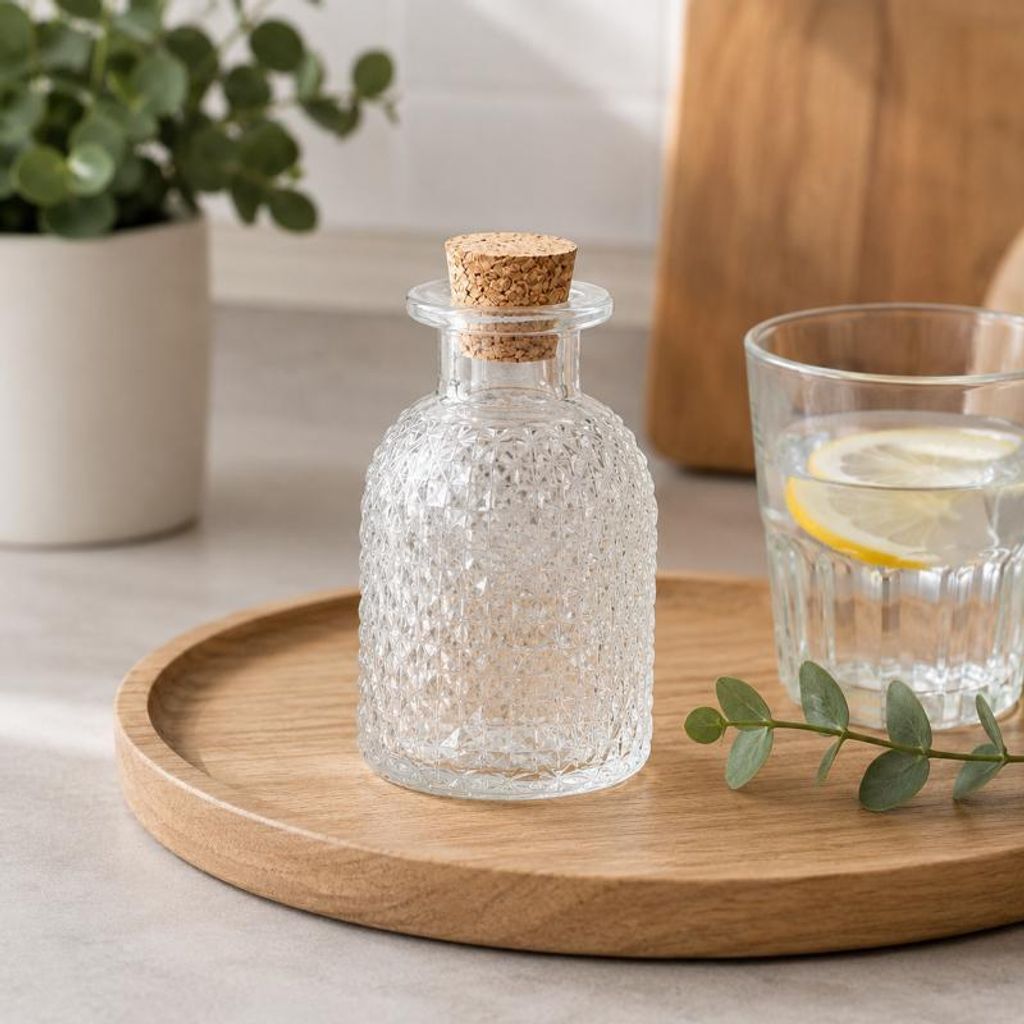 Dekorative Glasflasche mit Korkdeckel 100ml Flaschen