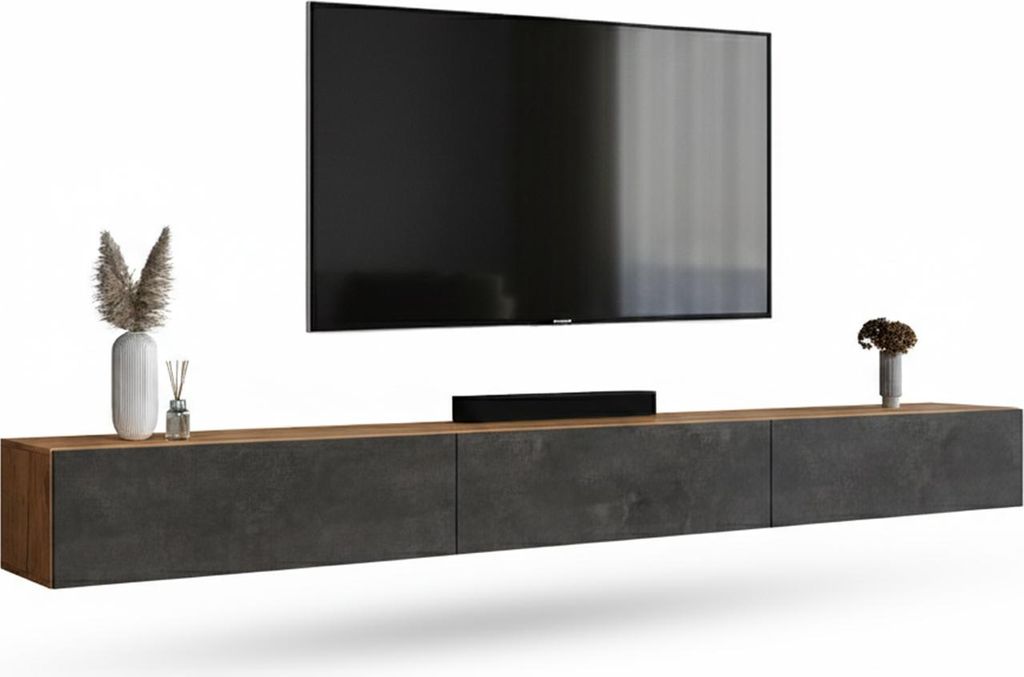 WEST TV-Lowboard 300 cm (3x 100cm), wandhängend, mit Produktbild 