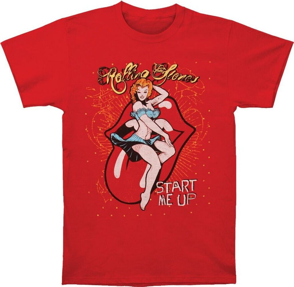 The Rolling Stones - "Start Me Up" T-Shirt für Herren/Damen Uni RO5700 (L) (Rot)