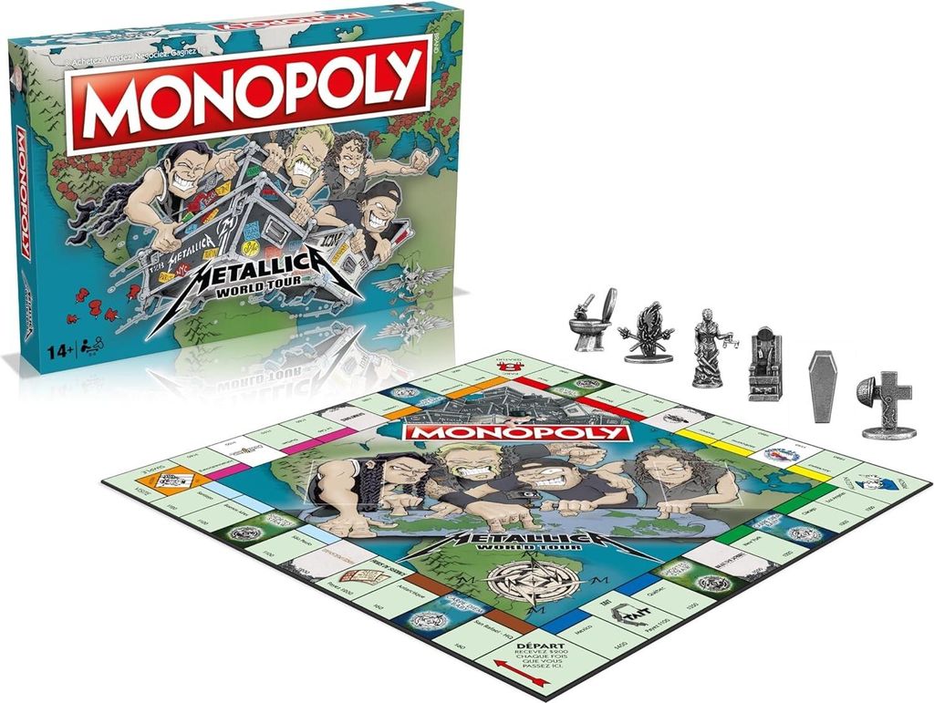 Monopoly Metallica: Światowa Trasa - Wersja Francuska (Gra Image du produit 