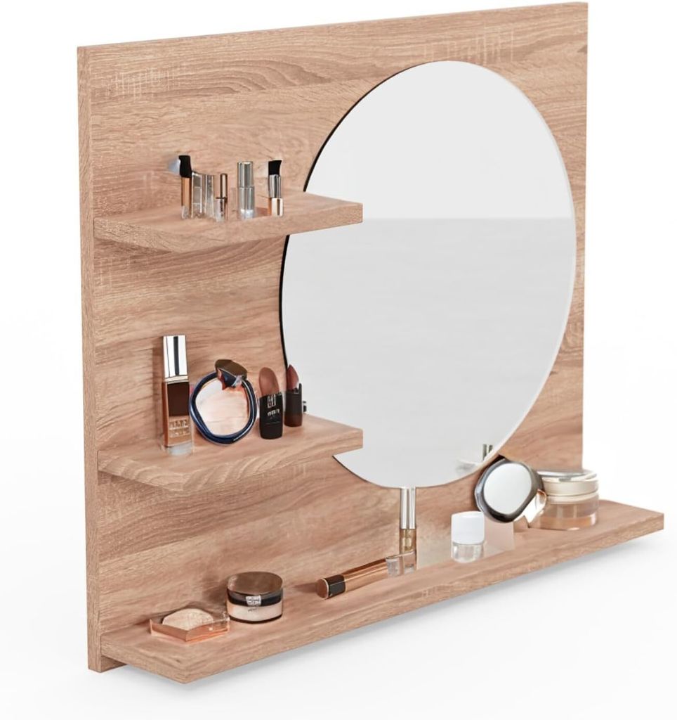 Nástěnné zrcadlo 60 cm x 50 cm Koupelnové zrcadlo s Obrázek produktu 7