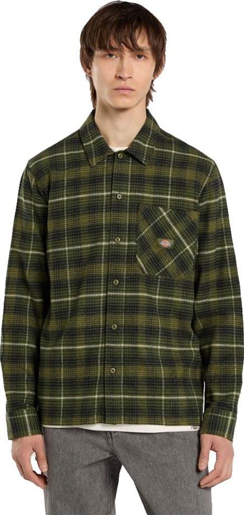 Dickies Forest Check Langarmhemd Grün S Mann Grün S