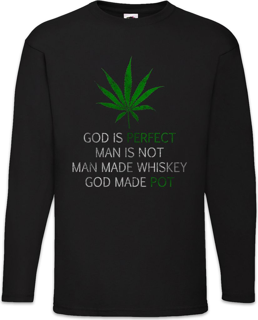 Urban Backwoods Leaf Poem, Langarm T-Shirt, Farbe: Schwarz, Größe: S