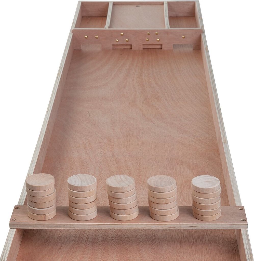 shuffleboard aus Holz 200 x 41 x 7,5 cm Holz 30 Scheiben Produktbild 8