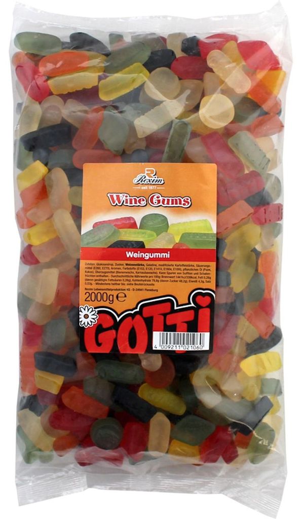 Rexim Wine Gums Weingummi 2kg Produktbild 