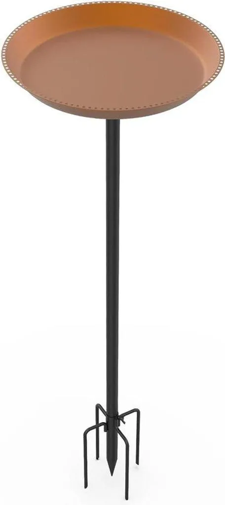 Abreuvoir pour oiseaux extérieur Brunnes en fer forgé marron Ø 30cm