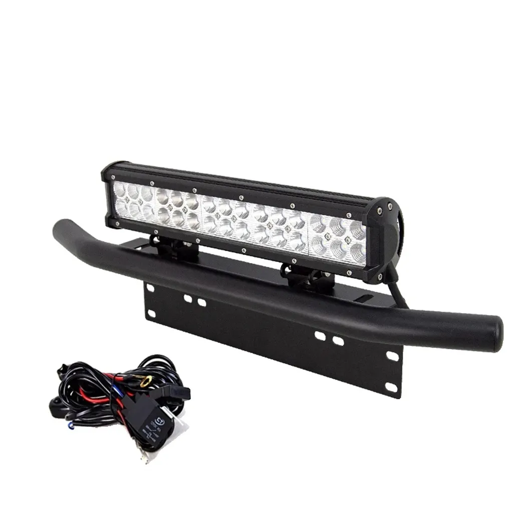 Barre lumineuse LED 15 pouces double rangée avec fil haute visibilité