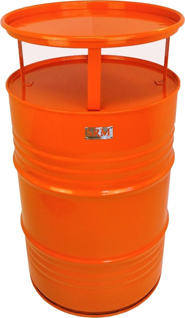 Fassmöbel Stehtisch Bistro - Tisch Design Partytisch Orange Produktbild 1
