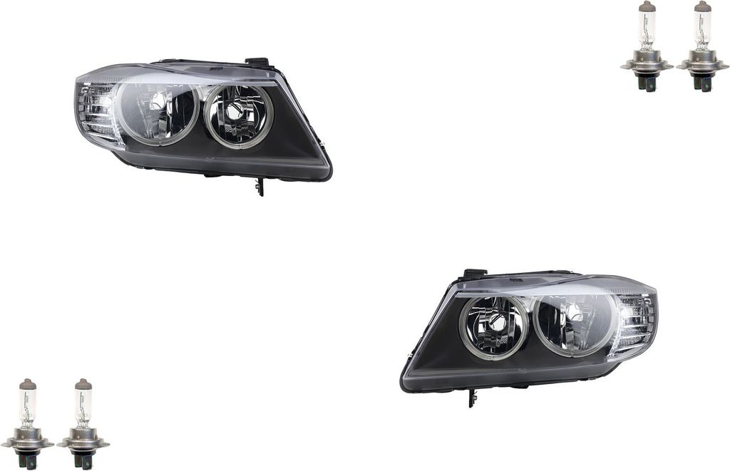 Johns, Scheinwerfer Halogen passend für BMW 3 E90 E91 08- Set mit H7H7 L R System Valeo 63117202573 63117202581 7202573 7202581 63117202574 631172...