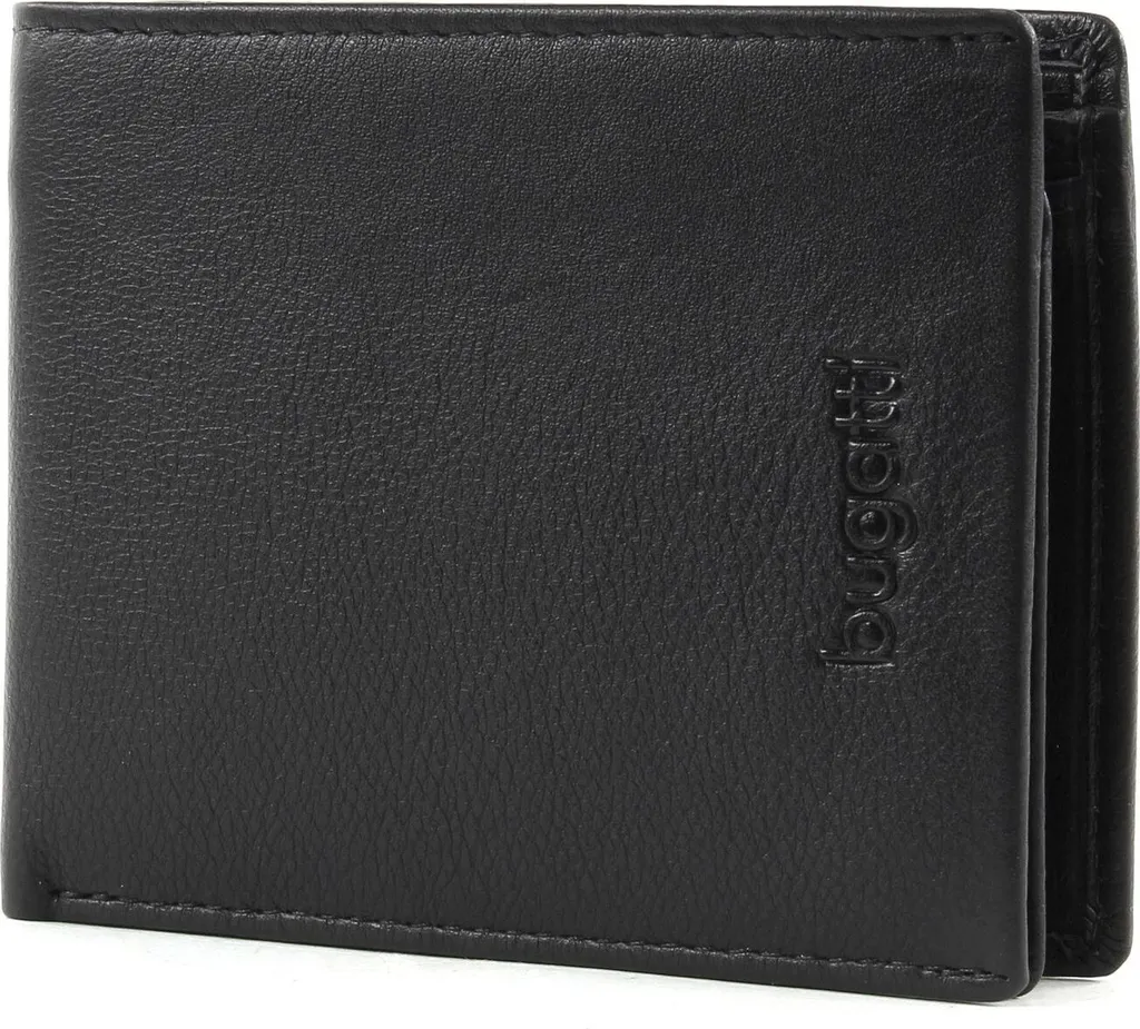 Miglior Portafoglio Piccolo Uomo - Bugatti Vertice Nero 6CC Pelle