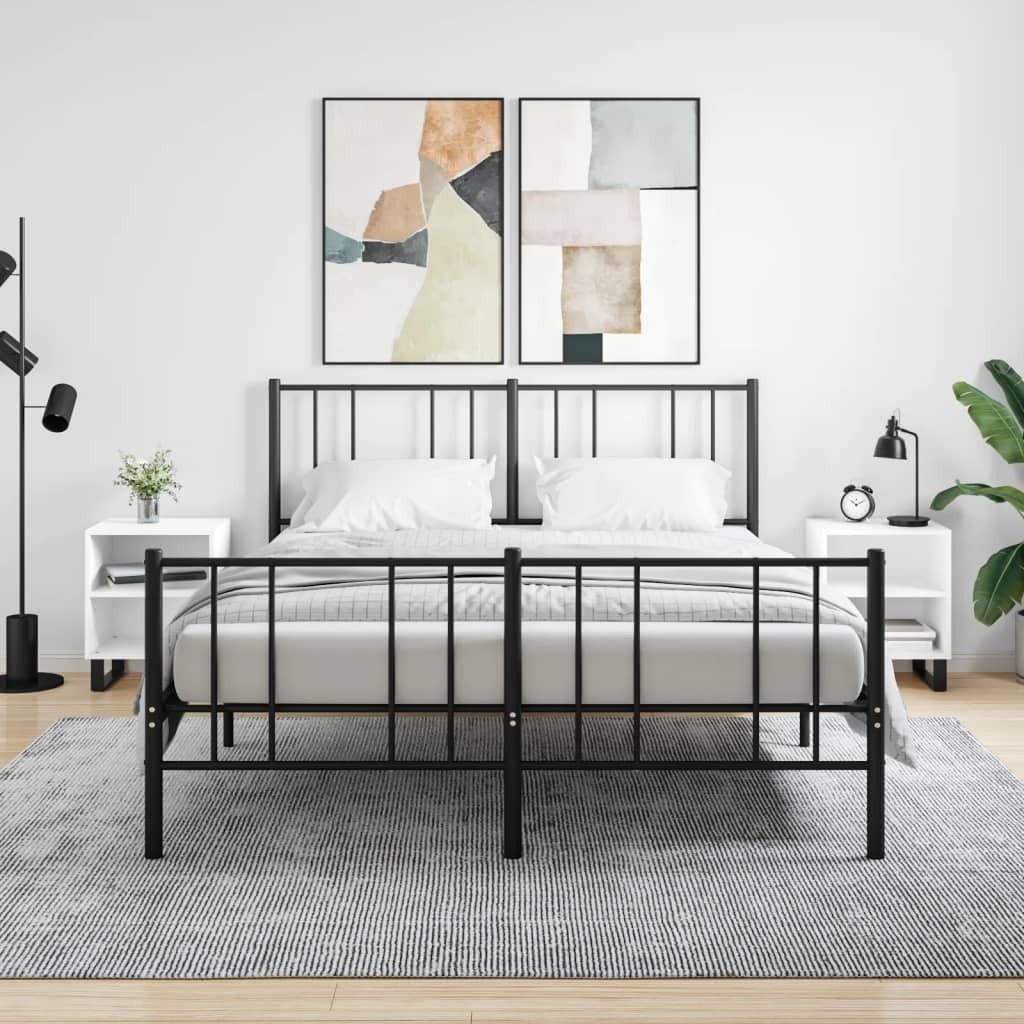 Maison Exclusive - Nachttische 2 Stk. Weiß 40x30x50 cm Holzwerkstoff