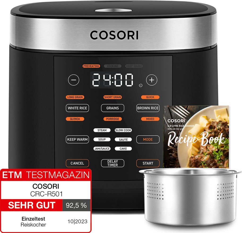 Cosori Multikocher Reiskocher, 17 Programme, Rice Cooker Produktbild 