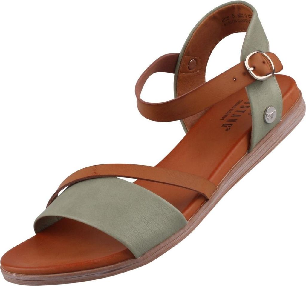 Mustang Damen Sandale Schnalle Riemen flach 1424-807, Produktbild 
