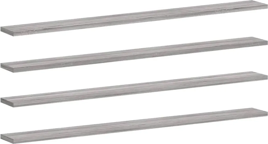 Étagères murales 4 pcs 100cm bois travaillé gris chêne Sonoma SERIE-G