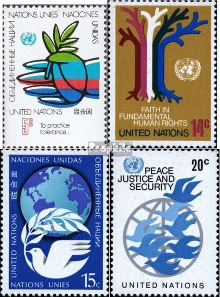 Briefmarken UNO - New York 1979 Mi 328-331 (kompl.Ausg.) gestempelt Freimarken