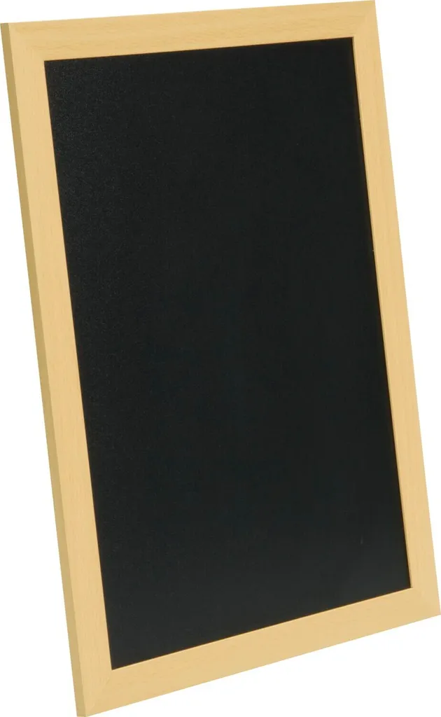 Tableau noir Securit Woody cadre teck résistant et surface lisse - 2