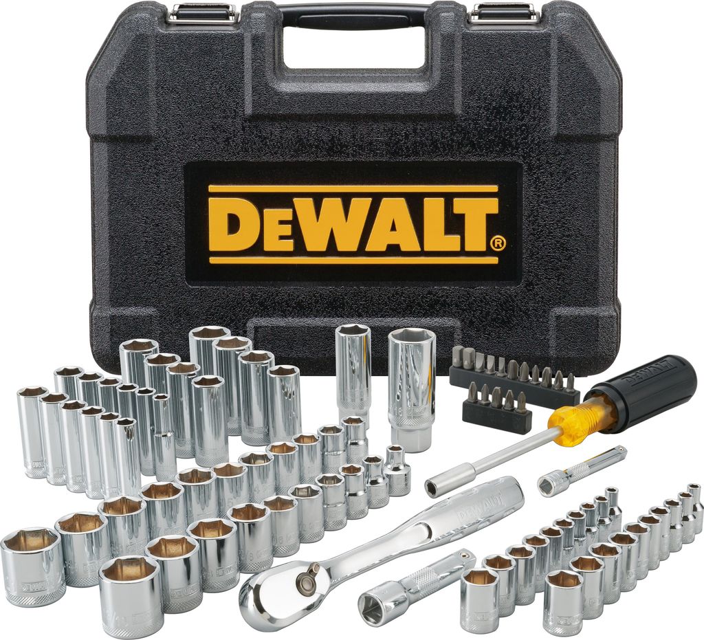 Mechaniker-Steckschlüsselsatz 1/4 und 3/8 84 Stück DeWalt Produktbild 