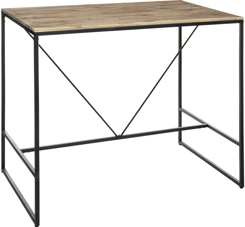Table de bar Come Eazy Living 115 cm - Structure métal Noir robuste