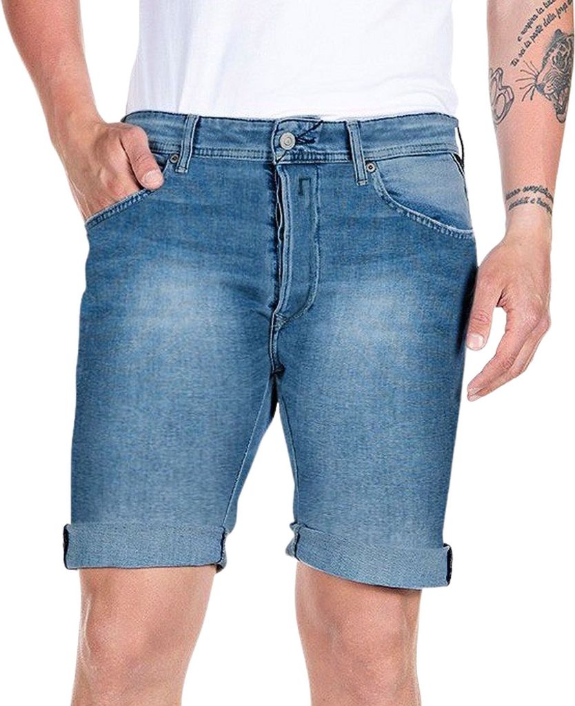 Replay Herren Bermudas Blau 486765 : Größe - W33 Größe: W33 Produktbild 