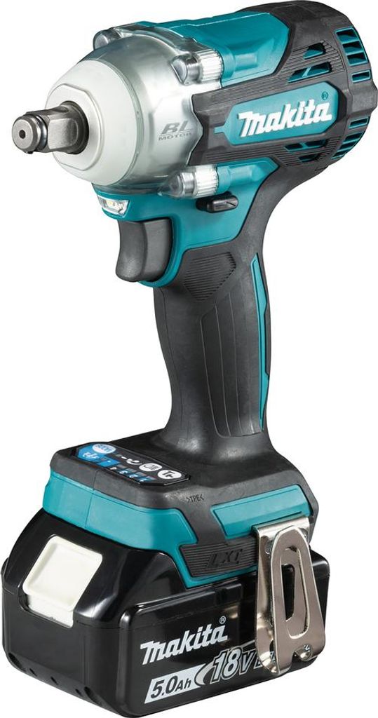 Makita DTW300TJX7 Akku-Schlagschrauber 18V / 2x Akku 5,0 Ah + Ladegerät + 14-tlg. Schlagnuss-Set im MAKPAC