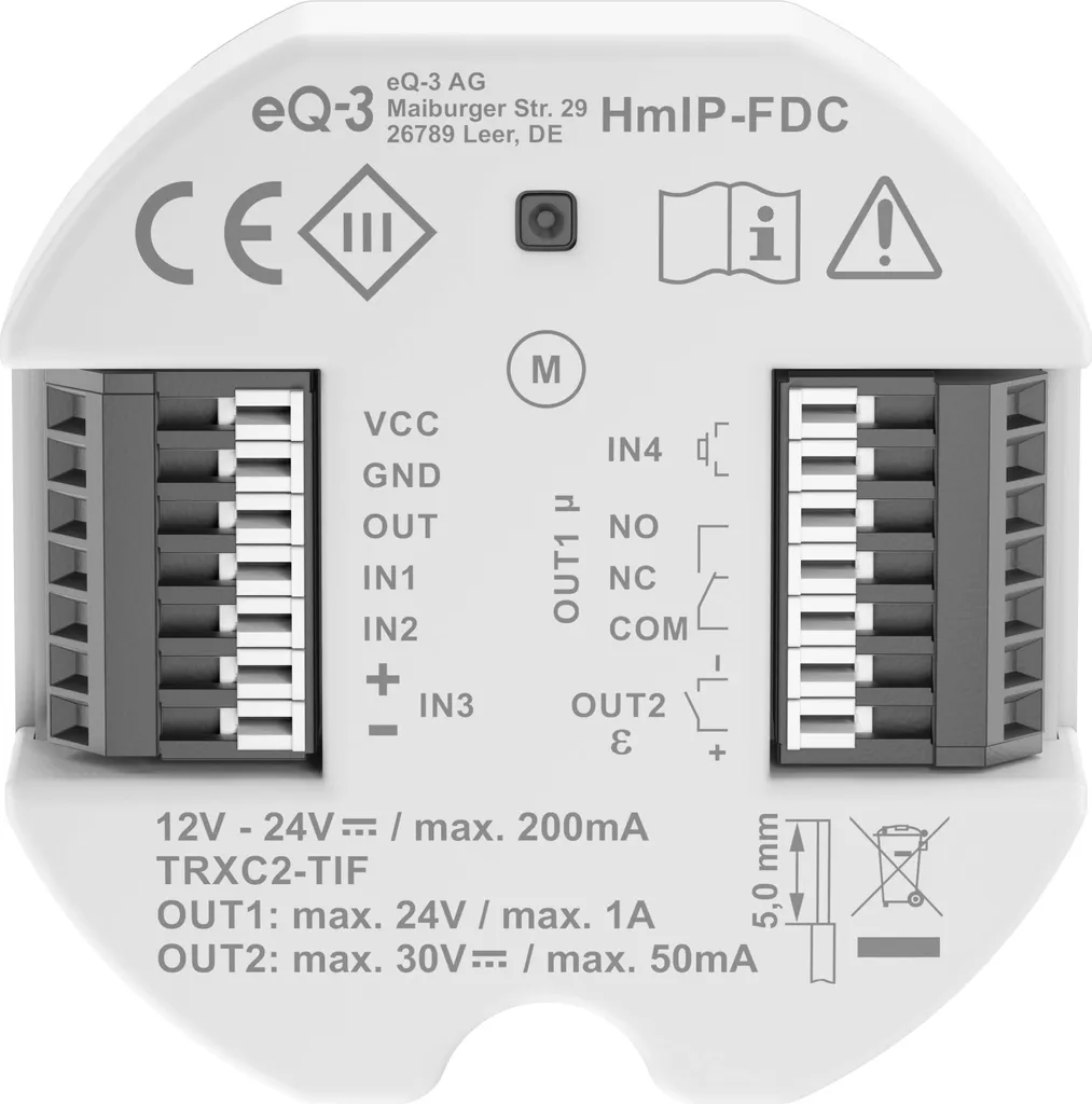 Contrôleur d'ouverture Homematic IP sans fil pour portail et porte de garage