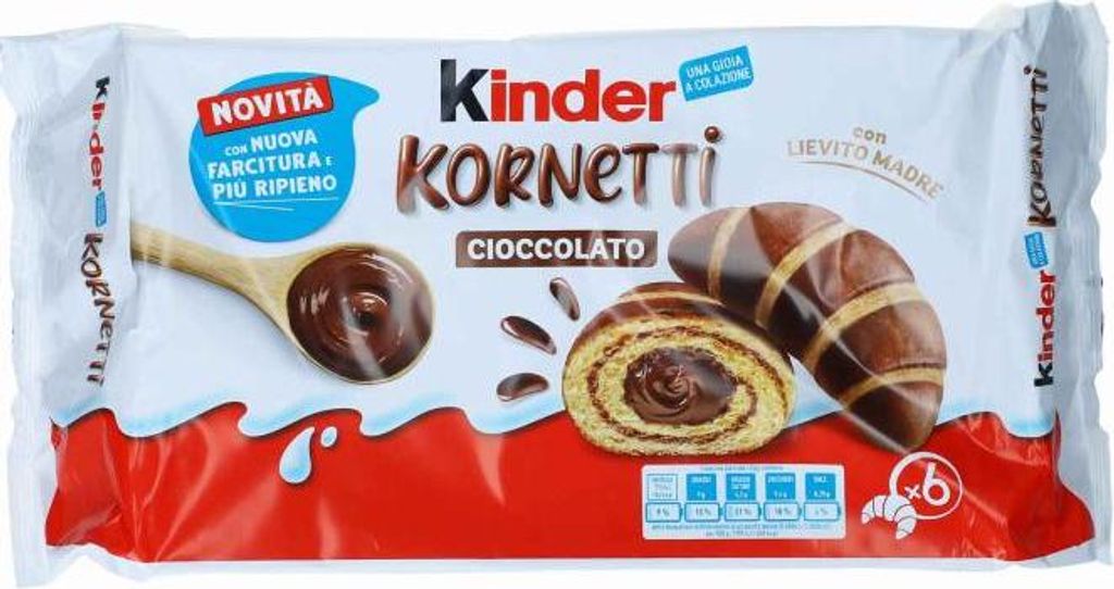 kinder Kornetti Cioccolato 6er Produktbild 