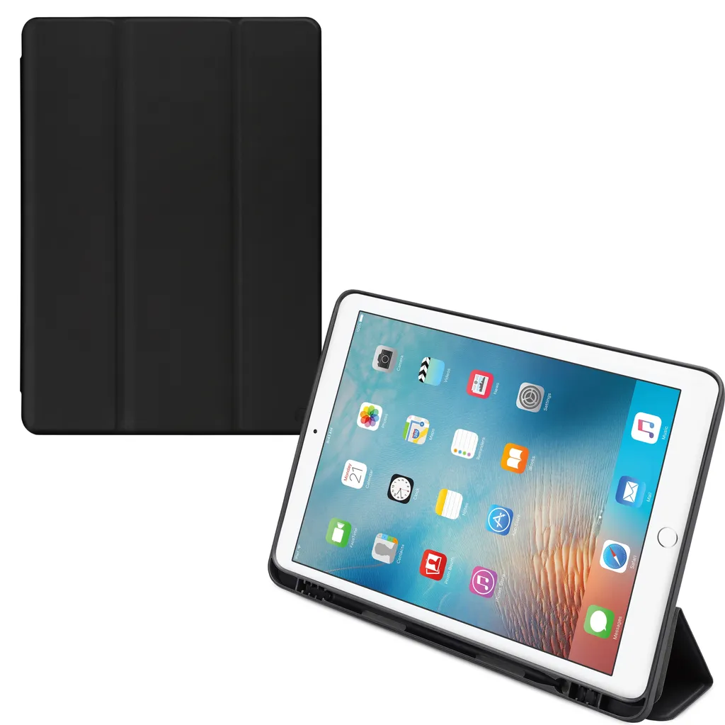 Protégez votre iPad 9.7 des Chocs - Étui Folio Noir Anti-Rayures
