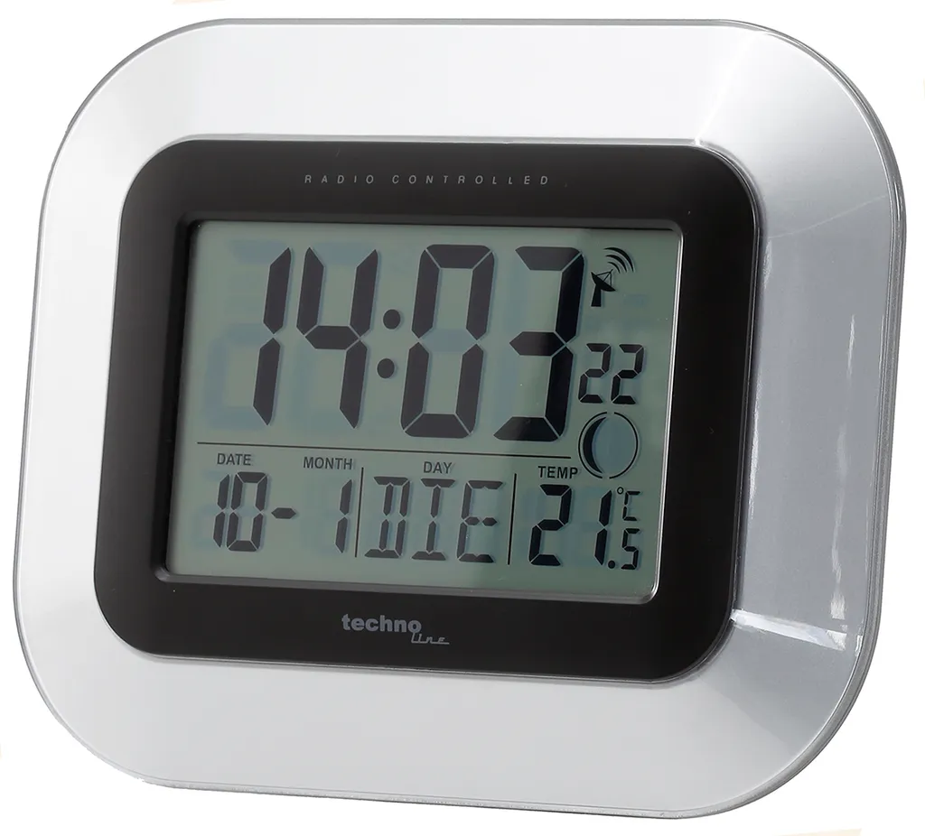 Horloge murale radio-pilotée Technoline WS 8005 avec grand écran LCD