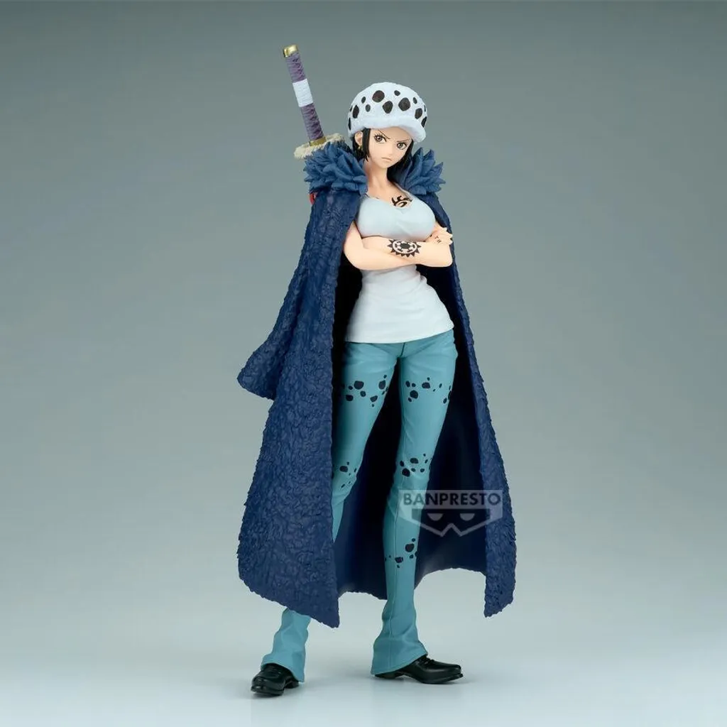 Grande Statuette One Piece Trafalgar Law de 23 cm avec Finition Brillante