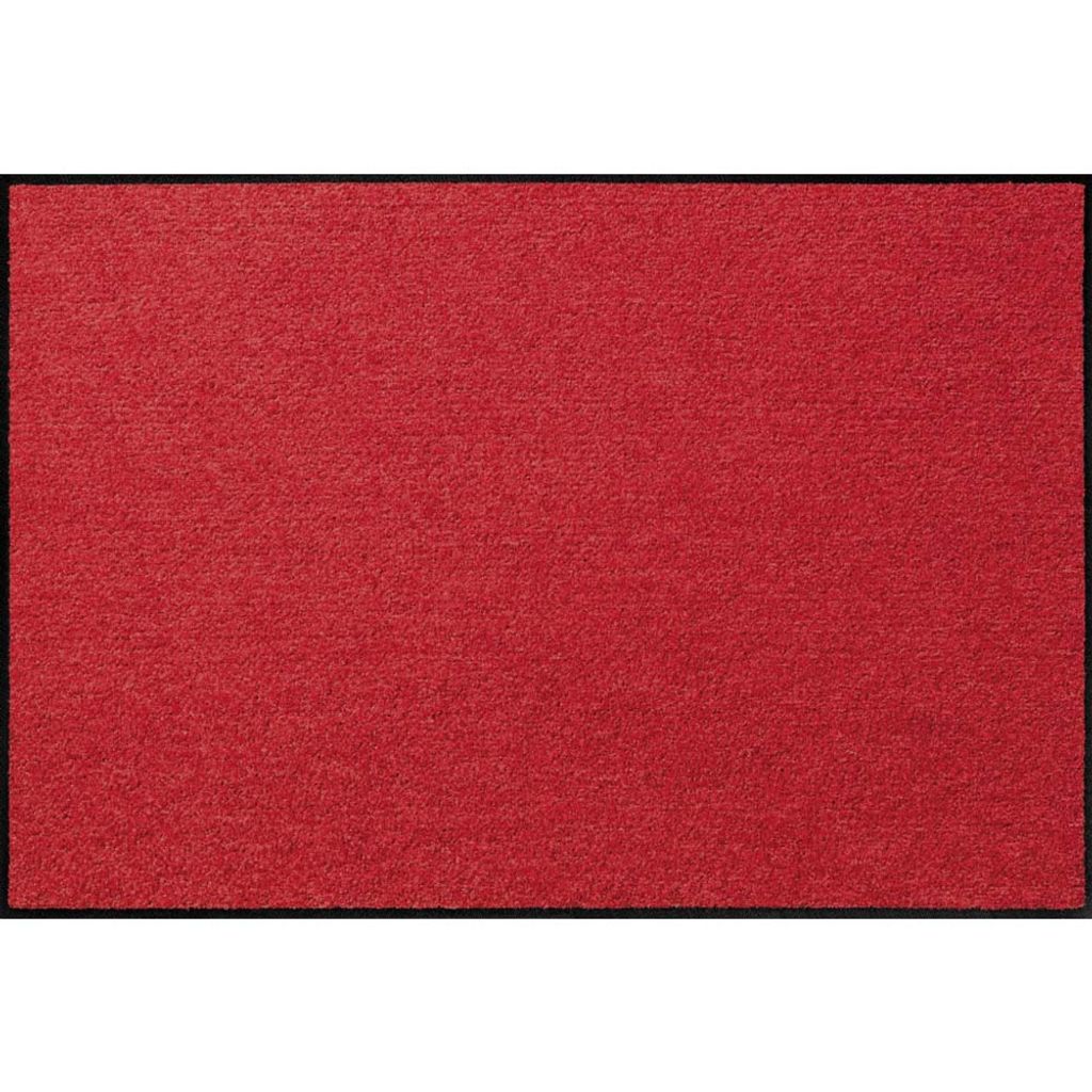 Salonloewe Monochrome UNI ROT Fußmatte Wohnmatte in verschiedenen Größen