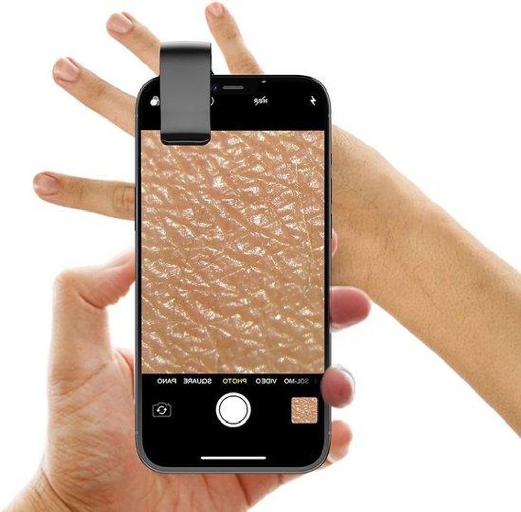 Mini-Zakmicroscoop mit LED-Licht, universell für Android-Smartphones, 4-Stunden Spielzeit, Schwarz.