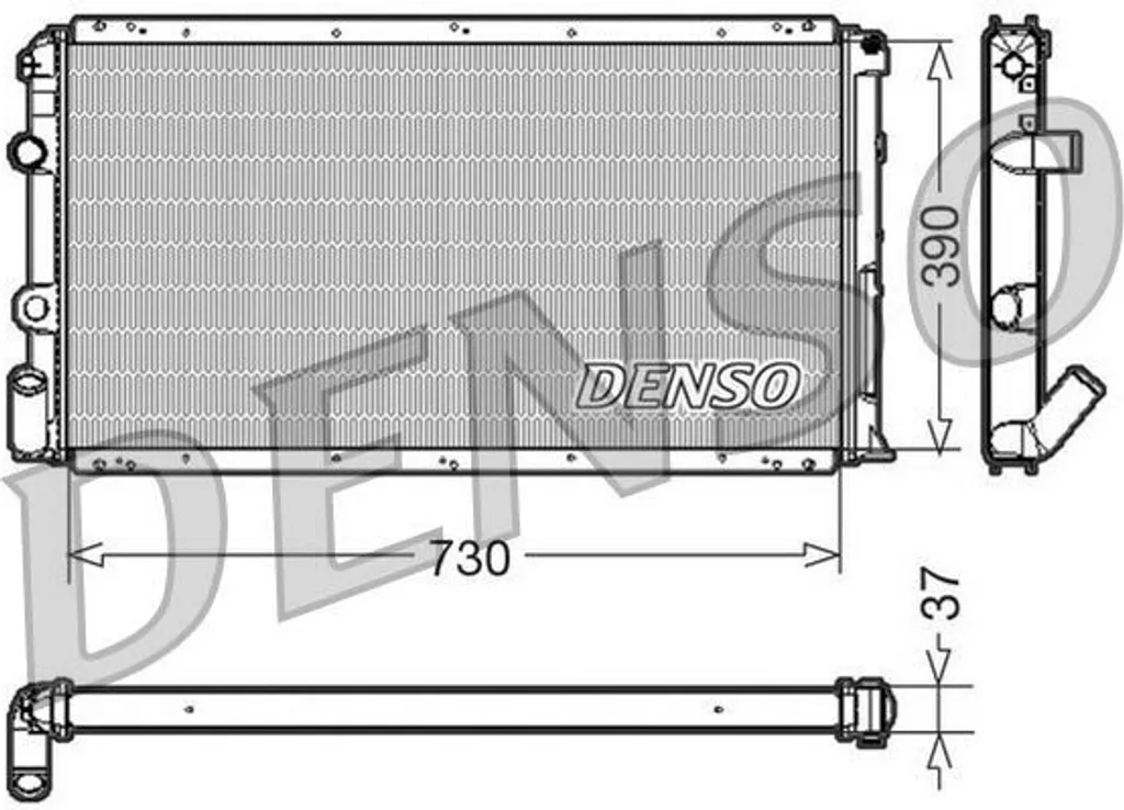 Radiateur Moteur pour Opel Movano et Renault Kangoo DENSO DRM23091