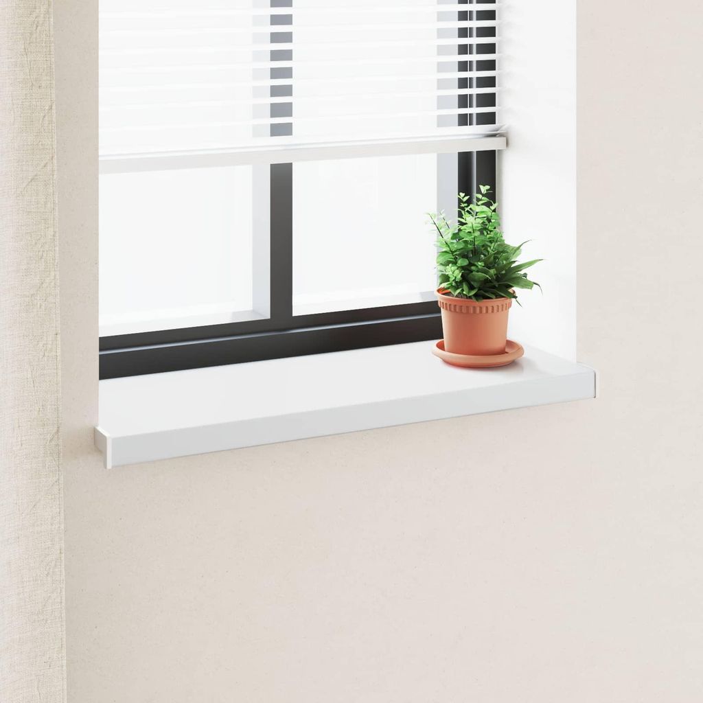 Fensterbank Weiß 60 x 35 x 4,5 cm PVC