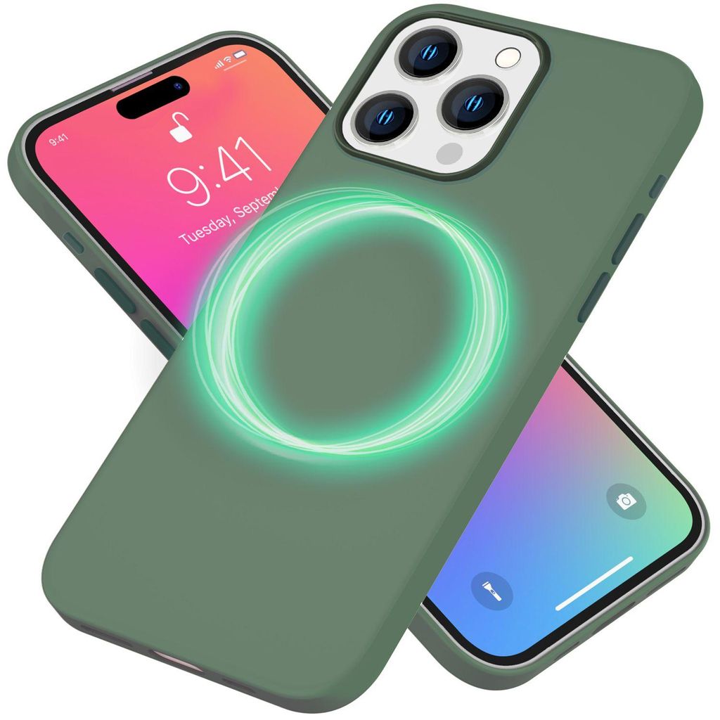 MagSafe Hülle für iPhone 15 Pro Liquid Silikon Handyhülle Produktbild 