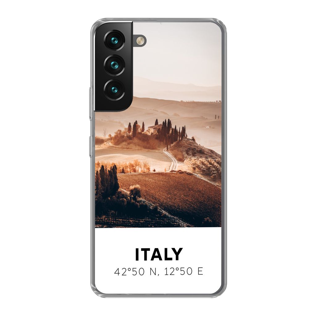 MuchoWow Handyhülle Schutzhülle Hülle für Samsung Galaxy S22 Plus Toskana - Italien - Sommer Silikon Softcase Handy Hülle - Schutzabdeckung