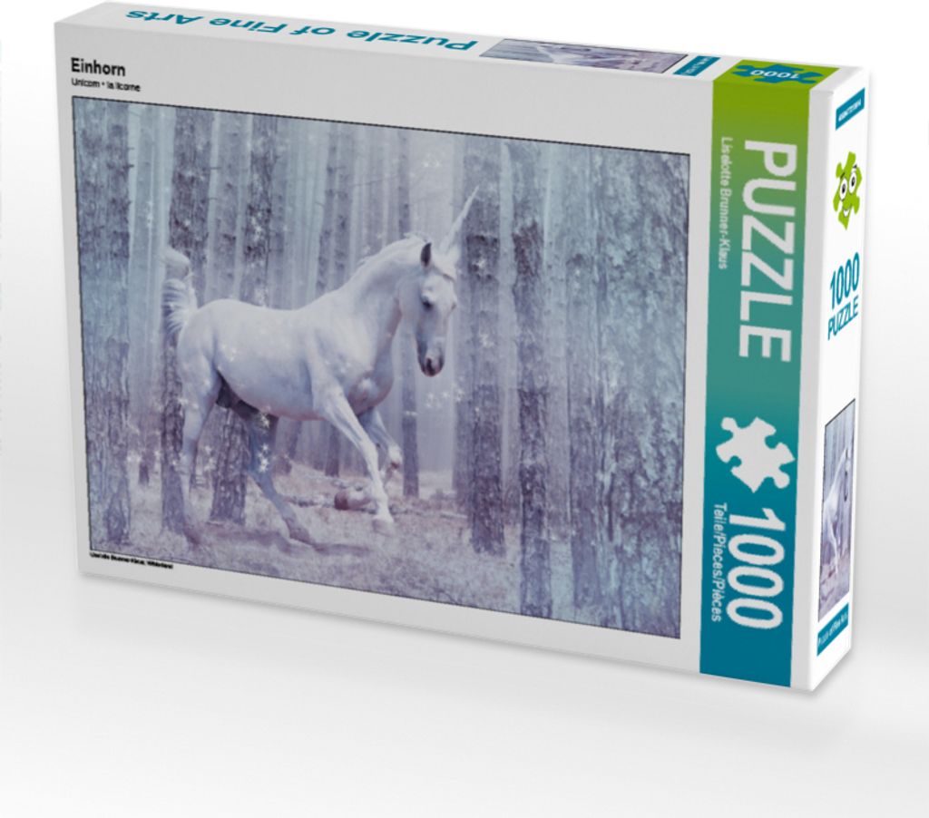 CALVENDO Puzzle Einhorn | 1000 Teile Lege-Größe 64x48cm Foto-Puzzle für glückliche Stunden