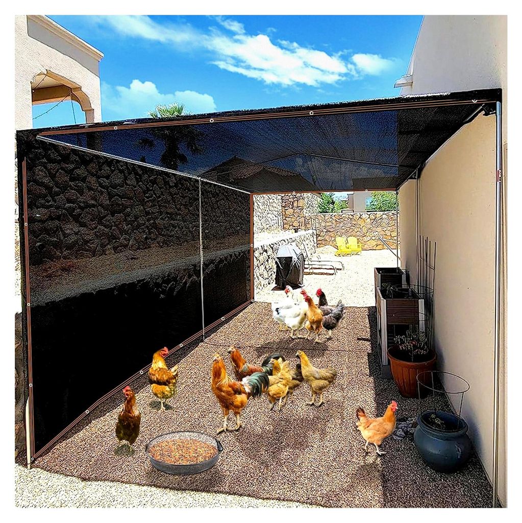 80% Schattennetz für den Garten, Schattierungsnetz mit Ösen, Sonnenschutznetz für Gewächshaus und Terrassendach