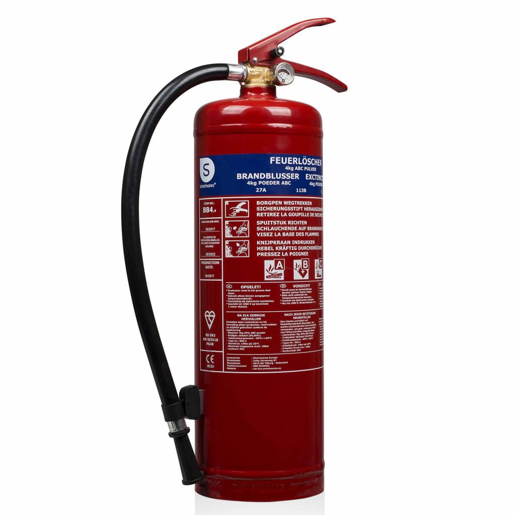Smartwares FEX-15140 4kg ABC Pulverlöscher 4 kg BB4.4, Produktbild 