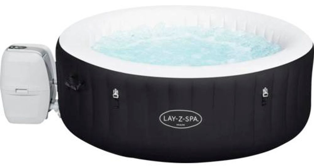 Aufblasbarer Whirlpool Bestway LAY-Z-SPA Energiespar-Whirlpool Miami AirJet mit 120 Luftdüsen, Multifunktionspumpe, i