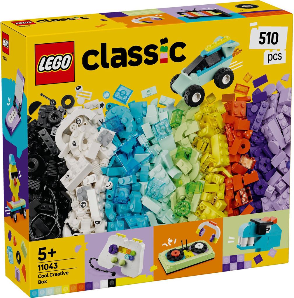 LEGO Classic Cooles Kreativset, Bausatz, 5 Jahr(e), Kunststoff, 510 Stück(e), 688 g