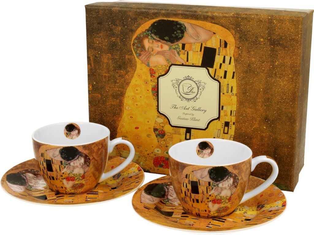 Set de 2 tasses à espresso Klimt The Kiss 90 ml Image du produit 