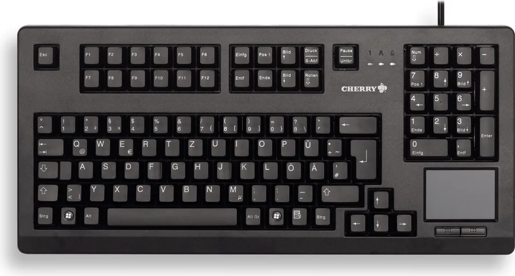 Clavier Mécanique avec Touchpad Intégré CHERRY G80-11900 Noir Filaire