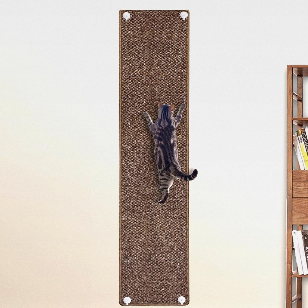 Kratzmatte für Katzen, 180,1 x 39,9 cm, verdickt, extra groß, Wandmontage, Sisal-Kratzmatte, kratzfeste Wandkratzmatte, Kletterteppich für Boden...